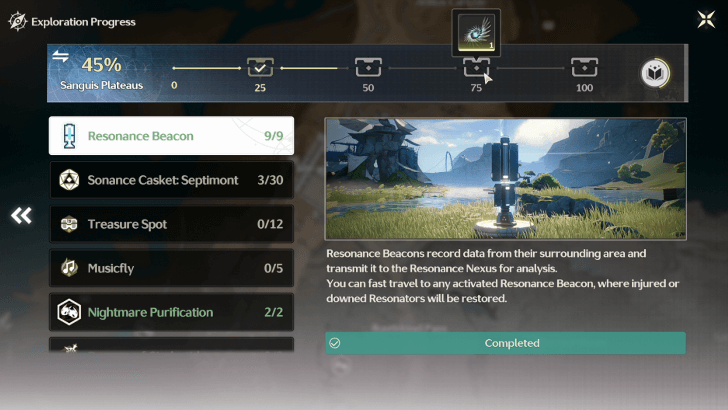 Core Oath in Sanguis Plateaus Completion