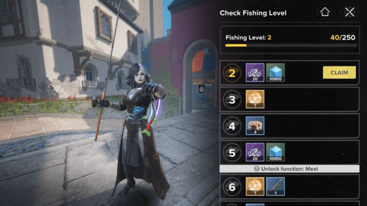 Fishing Level Rewards