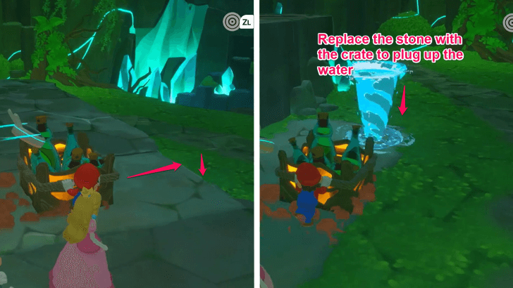 Mario Rabbids Sparks Of Hope - 24 Uncork The Volcano Replace Stone with Crate