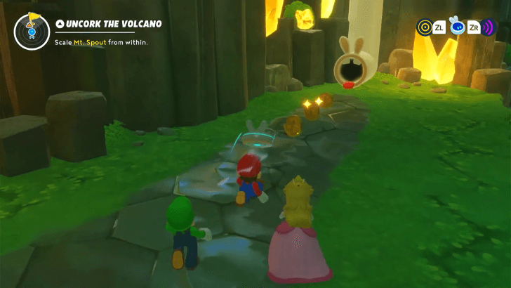 Mario Rabbids Sparks Of Hope - 15 Uncork The Volcano Head up the Pipe.png