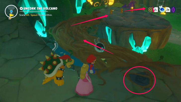 Mario Rabbids Sparks Of Hope - 5 Uncork The Volcano Create Vine Bridge