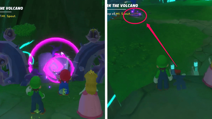 Mario Rabbids Sparks Of Hope - 19 Uncork The Volcano Clear Vines Walk Across Bridge