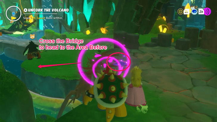 Mario Rabbids Sparks Of Hope - 7 Uncork The Volcano Vine Bridge Back