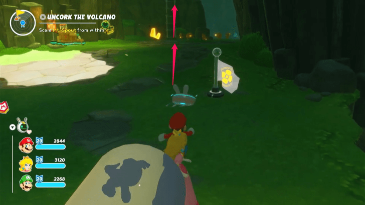 Mario Rabbids Sparks Of Hope - 16 Uncork The Volcano Climb up the Ladder