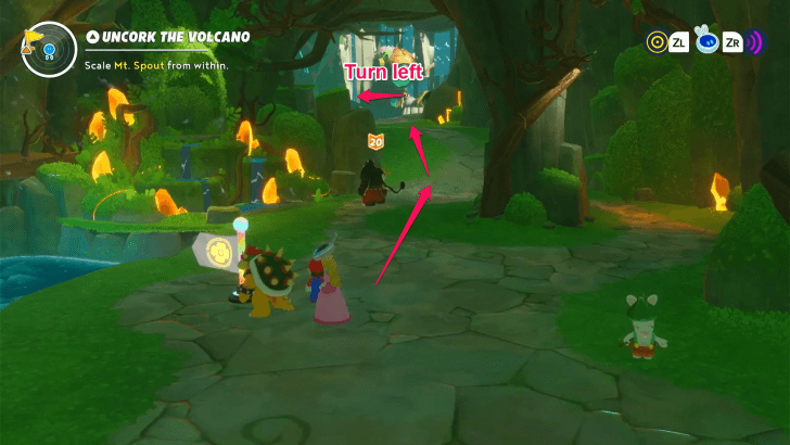 Mario Rabbids Sparks Of Hope - 2 Uncork The Volcano Entering the Cave