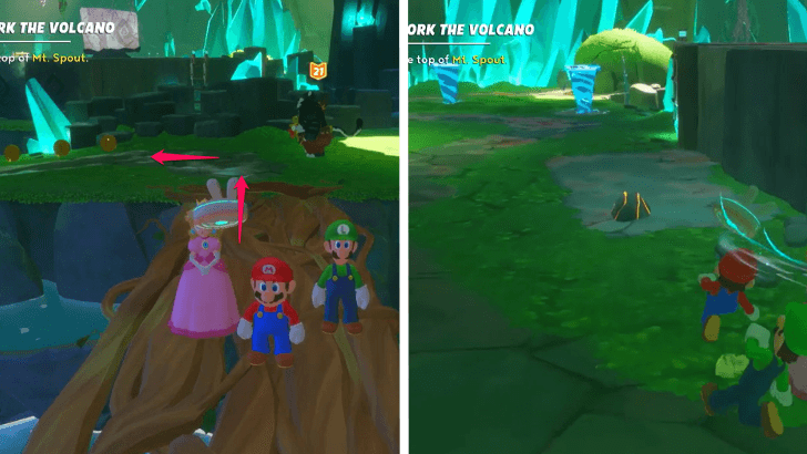 Mario Rabbids Sparks Of Hope - 20 Uncork The Volcano Path on the Left Geysers