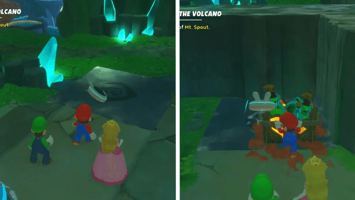 Mario Rabbids Sparks Of Hope - 22 Uncork The Volcano Move Sonic Block Place Crate
