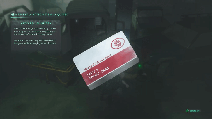 Hell is Us - Pick the Keycard - Ministry from the corpse