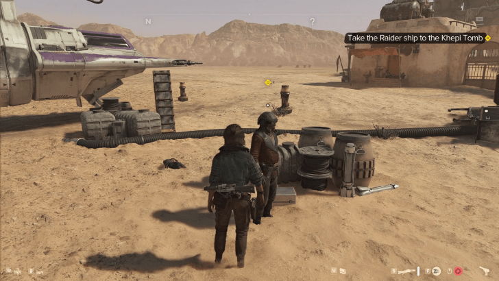 Take the Raider ship to Khepi Tomb