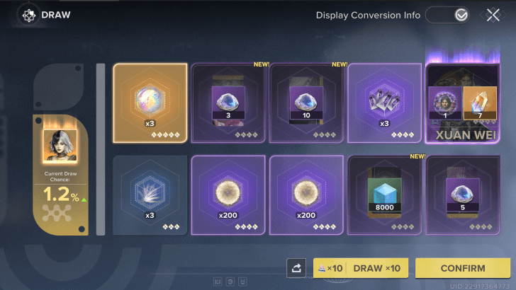 Get a Copy of the Character from a Draw