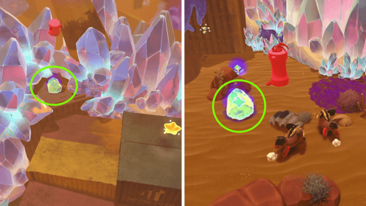 Green Starry Coin Crystals