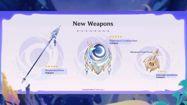 Genshin Impact - 6.0 Catalyst - Etherlight Spindlelute