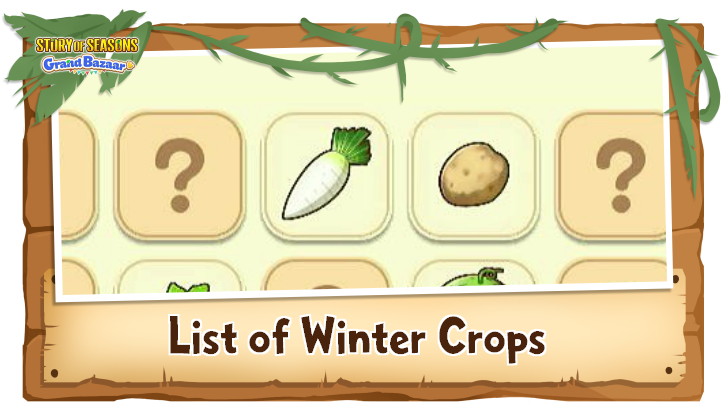 Story of Seasons Grand Bazaar - List of Winter Crops