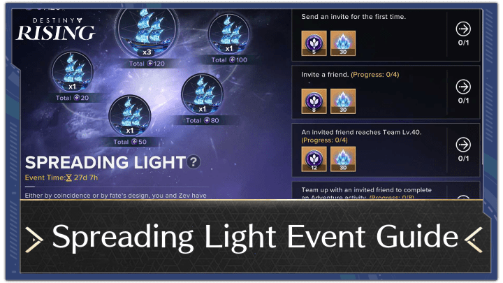 Destiny: Rising - Spreading Light Event Guide
