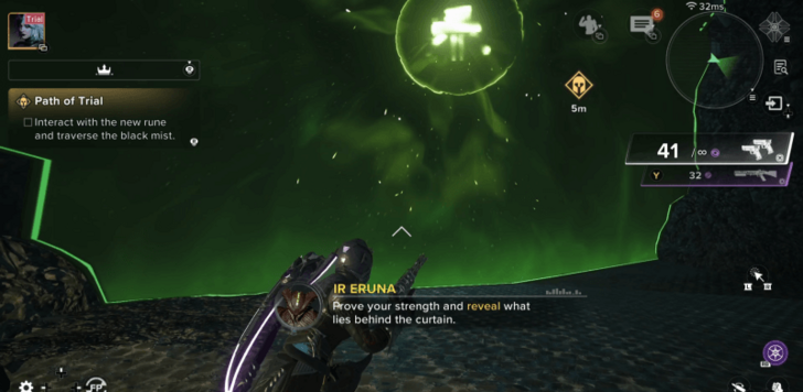 Rune Blocked Green Wall