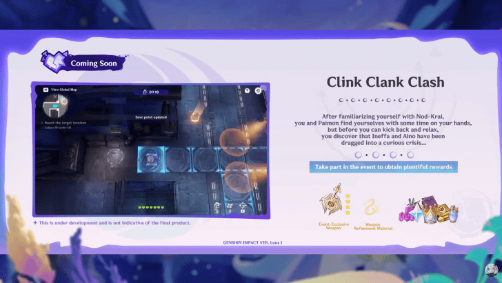 Obtain from the Clink Clank Clash Event