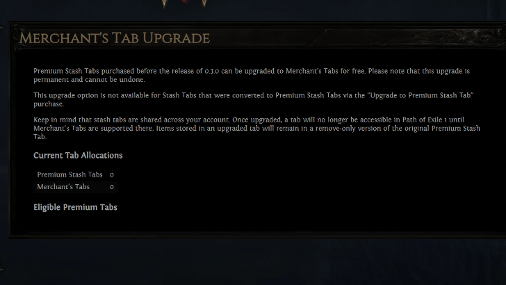 Merchant Tab Upgrade