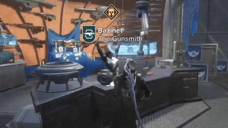 Bazinet in the Armory