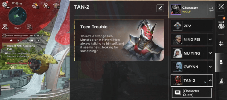 Teen Trouble Message for Quest Start