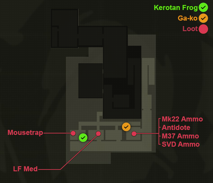 Graniny Gorki Lab B1 East Loot Map