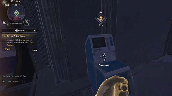 Interact with the Device to Open the Door