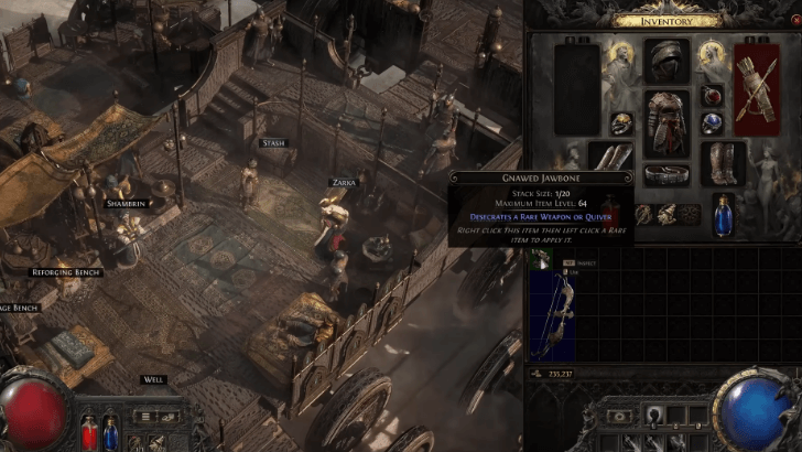 Imbue a rare item with the bonem