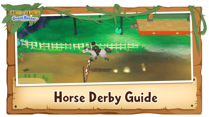 Story of Seasons Grand Bazaar - Horse Derby Guide