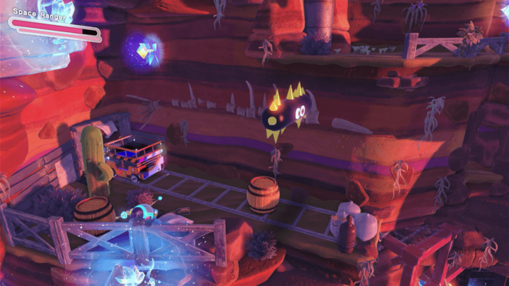 Kirby and the Forgotten Land - Star-Crossed World - Moonlight Canyon Labyrinth Scissor Lift Location