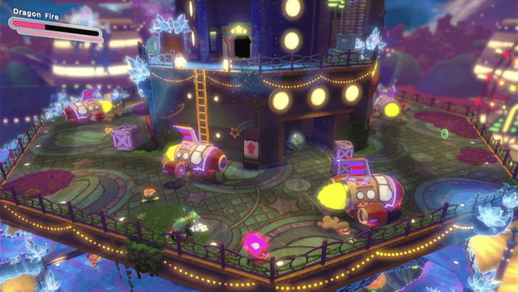 Kirby and the Forgotten Land - Star-Crossed World - Spinning Dream Parade Water Balloon Location (2)