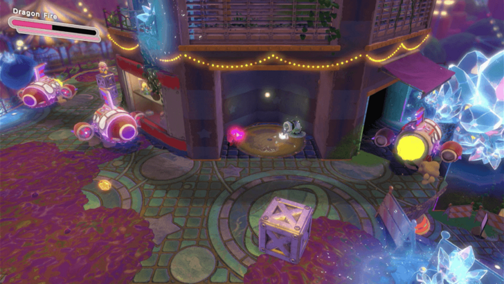 Kirby and the Forgotten Land - Star-Crossed World - Spinning Dream Parade Water Balloon Location (1)