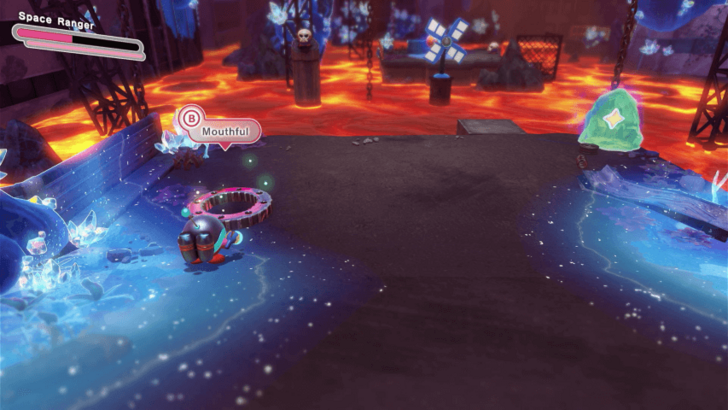 Kirby and the Forgotten Land - Star-Crossed World - Crumbling Fiery Forbidden Lands Ring Location