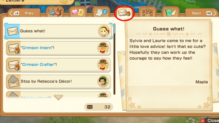 SoS - Navigate to Letters