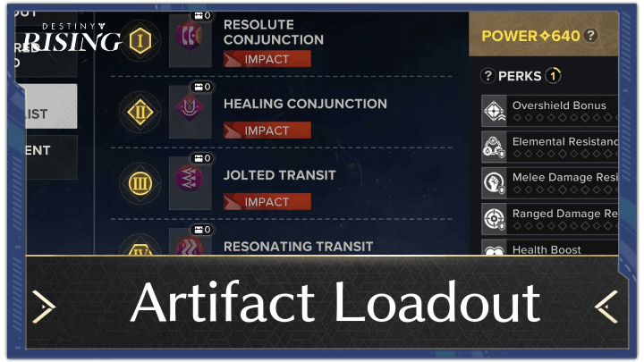 Destiny Rising - How to Use Artifact Loadout