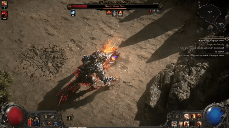 Great White One Boss Fight