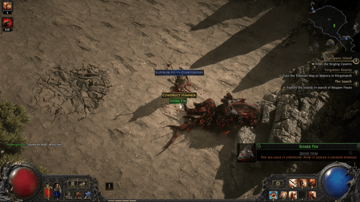 Shark Fin Dropped by Great White One