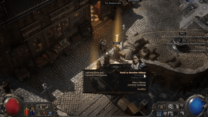 Ange Travel to Shoreline Hideout