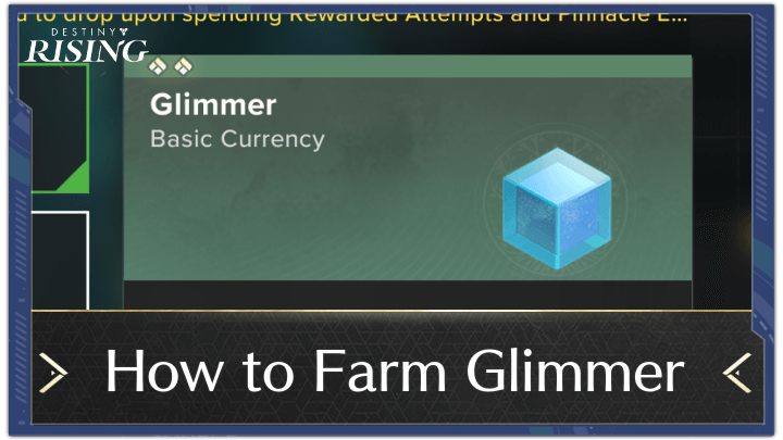 Destiny Rising - How to Farm Glimmer