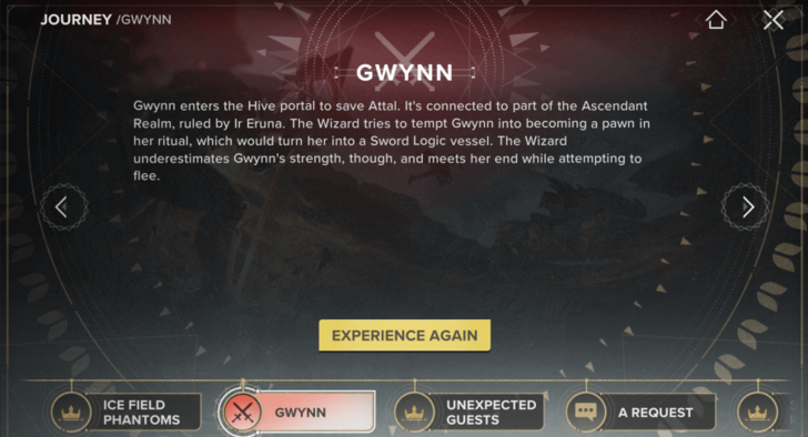 Gwynn Quest Experience Again from Journey