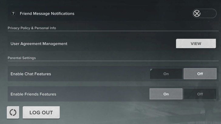 Chat Feature Settings