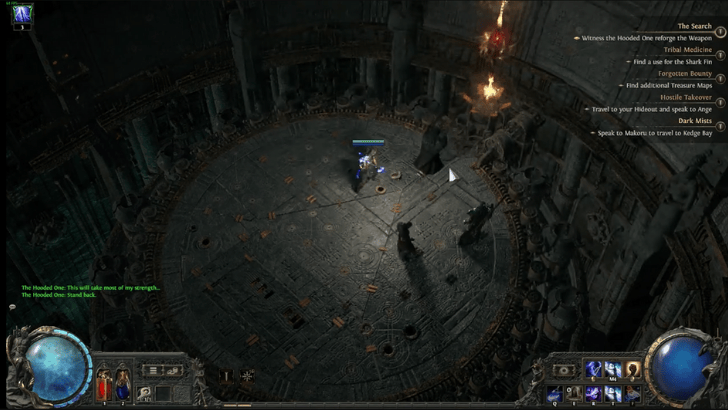 The Hooded One in Excavated Site