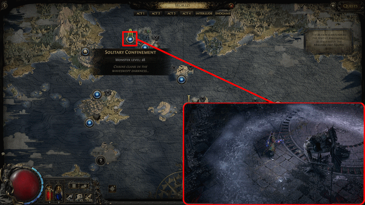 Path of Exile 2 - The Prisoner Location