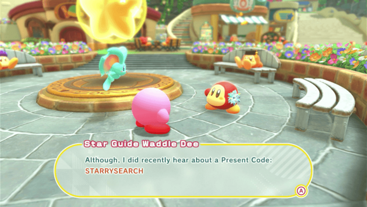 Kirby and the Forgotten Land – Star-Crossed World - Star Guide Waddle Dee Present Codes