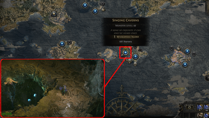 Path of Exile 2 - Diamora, Song of Death Location