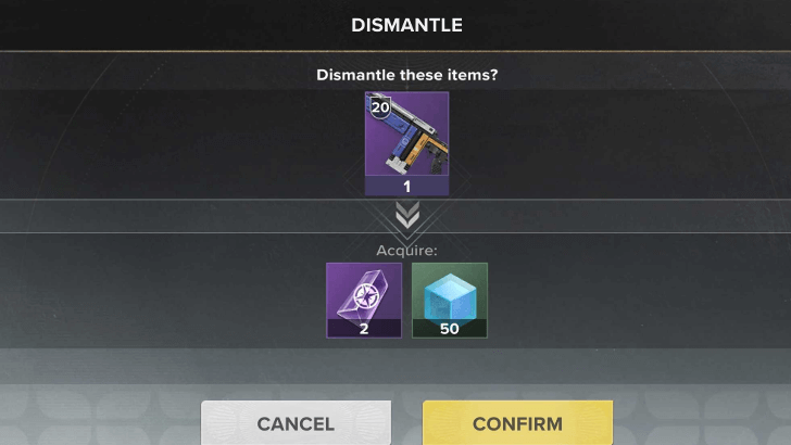 Dismantle Weapon
