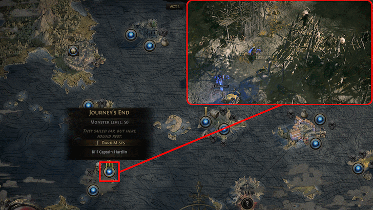 Path of Exile 2 - Captain Hartlin Location