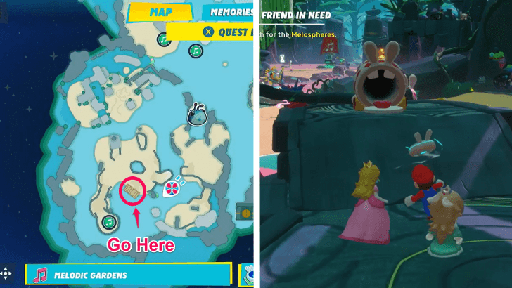 Mario Rabbids -The Last Spark Hunter A Friend in Need 3 Find the Melospheres First Melosphere