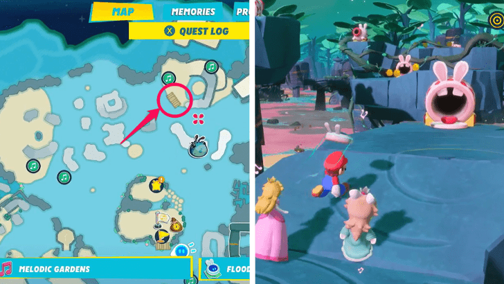 Mario Rabbids -The Last Spark Hunter A Friend in Need 24 Find the Melospheres Third Melosphere