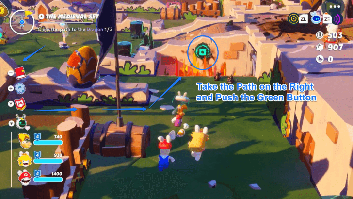Mario Rabbids - Rayman in the Phantom Show The Medieval Set 3