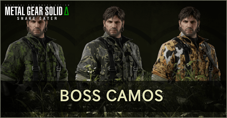 MGS Delta Remake List of All Boss Camos