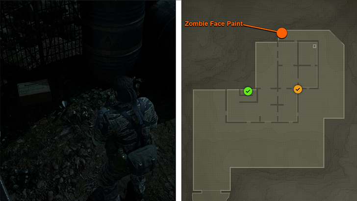 Zombie Face Paint Location